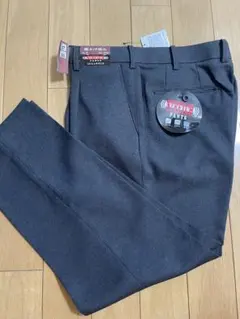 新品　秋冬厚手　ダークグレー　ウエスト85cm股下67cm