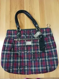 COACH トートバッグ チェック柄