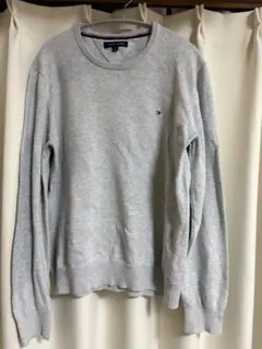 Tommy Hilfiger グレー クルーネックセーター L