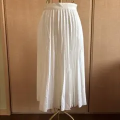 新品未使用　COMME CA ISM コムサイズム　ホワイト　ロングスカート