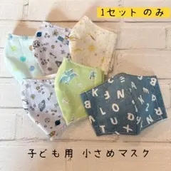 【1セットのみ】在庫一掃☆子ども用小さめマスク6枚セット