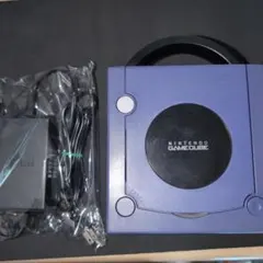 【ジャンク品】Nintendo GameCube 本体 紫色　電源ケーブル付き