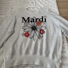 Mardi mercredi 花柄トレーナー グレーのサムネイル