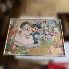 ジグソーパズル　完成品　額縁入り　アルミプレーム　ディズニー　ウェディング