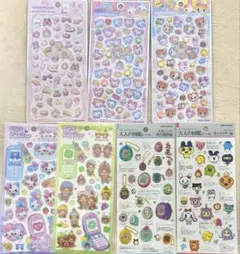【正規品】ジュエルつきプチドロップ　大人の図鑑シール　平成はっぴーふぉん　7枚