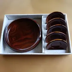 菓子器・茶托5枚セット