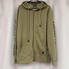 PLAYBOY★ロゴパーカー　ブラウンベージュ　プレイボーイ　平成　y2k