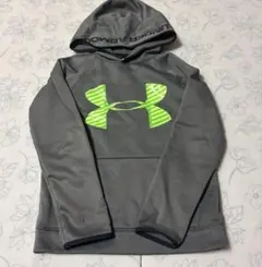 UNDER ARMOUR グレー パーカー YLG 150 裏起毛