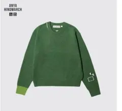 アニヤハインドマーチ✖️ユニクロ2023 グリーン ニットセーター