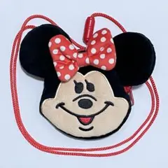 ラフスケッチ◆ミニーマウス ストラップ付きポーチ