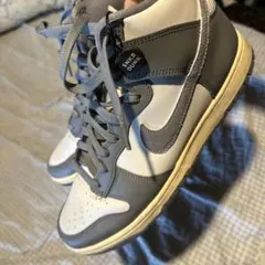 Nike Dunk ハイカット シューズ グレー/ホワイト