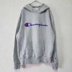 【Champion】（M） ロゴ入りスウェットパーカー/プルオーバー/男女兼用