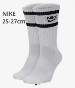 新品【25〜27cm】Nike ヘリテージ クルーソックス 2足セット