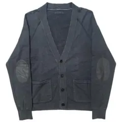 09AW PRADA ガーメントダイエルポーパッチ付きカーディガンのサムネイル