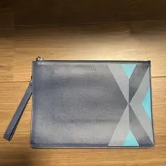 dunhill クラッチバッグ ネイビー
