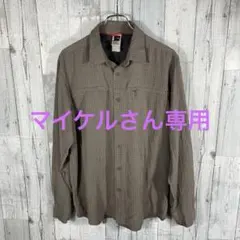 THE NORTH FACE メンズ M チェック柄 長袖シャツ アウトドア