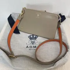 【美品】A.D.M.J. ショルダー ウォレット バッグ ベージュ 保存袋付のサムネイル