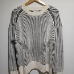 ZARA ラグランスリーブニット M