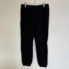 ATHLETIC スウェットパンツ ジョガーパンツ 黒 ゆったり 部屋着 裏起毛