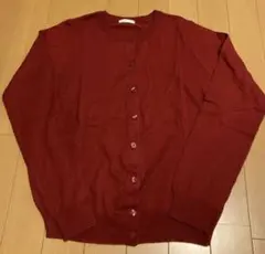 GU カーディガン　赤　クルーネック