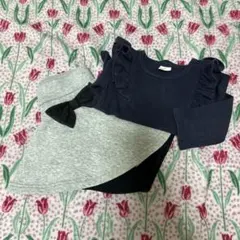 【匿名発送】子供服Bee ロングパンツ　フリルカットー　2点まとめ売り　100