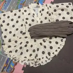 浴衣 ドット柄 100cmのサムネイル