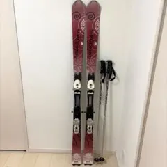 SALOMON（サロモン）スキー板＋ストック セット　ケース付き