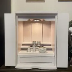 ホワイト仏壇　仏具セットお得です
