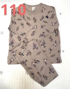 【新品】バースデイ フタフタ レトロミッキー トップス&レギンス 110cm