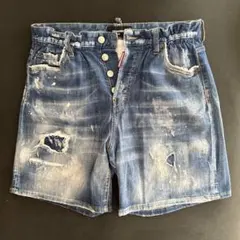 G*o様 DSQUARED2 デニムショートパンツ ペイント加工 サイズ42号