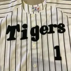 ①阪神タイガース　鳥谷敬選手　旧ホーム　ユニフォーム　白×黒　Oサイズ　#１ ①阪神タイガース 鳥谷敬選手 旧ホーム ユニフォーム 白×黒 Oサイズ