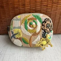 ハンドメイド　ミナペルホネン　ポーチ　④