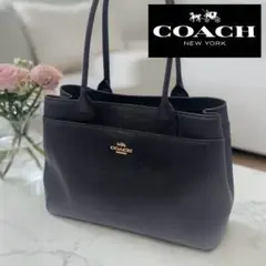【訳あり】COACH コーチ トートバッグ ブラック ハンドルベタつきあり