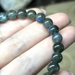 美シラー♡ラブラドライト♡7.9mm天然石ブレスレット