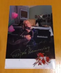 未使用品　shallm直筆サイン入りクリアファイル ヤマハ】 Orchestra Wポケットクリアファイル Contra-St デザイン