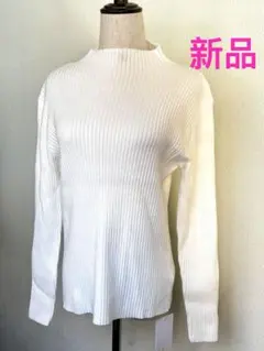 260103-18⭕️ LL レディース　新品　セーター　ニット　白い　神戸レタス
