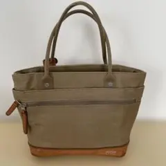 【PORTER】トートバッグ キャンバス×レザー ブラウン系 ビンテージ感