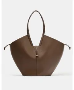 ZARA ザラ ビッグトートバッグ ブラウンカラーのサムネイル