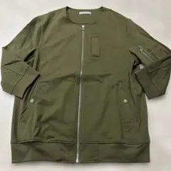 CERONIASオリーブグリーン ジップアップ ジャンパー
