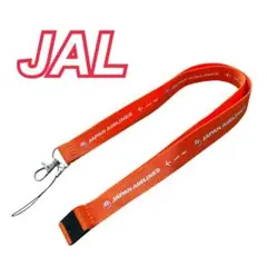 JAL ネックストラップ　日本航空 オレンジ