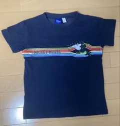 ネイビー　ミッキーマウス　半袖Tシャツ　140cm