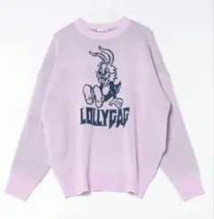 最終値下げGYDA♡ LOLLYGAG ロゴ入り長袖ニットセーター