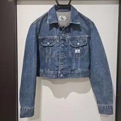 希少新品未使用 Calvin Klein Jeans クロップドデニムジャケット