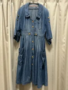 デニムワンピース ロングワンピース