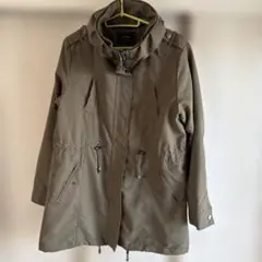 Motifs フード収納可　オリーブグリーンコート