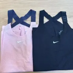 Nike DRI-FIT タンクトップ M ピンク ブラック 2枚セット