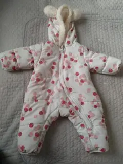 バースディ　conoco ジャンプスーツ　スノーウェア　スノーコンビ　いちご柄