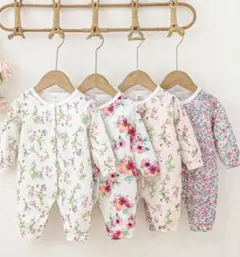 フラワープリントロンパース4点セット