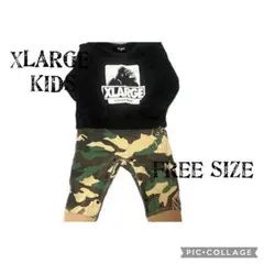 XLARGE KIDS カモフラージュロンパース FREE SIZE