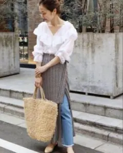 IENA LA BOUCLE イエナ リバーレース ローンブラウス 白 ホワイトのサムネイル